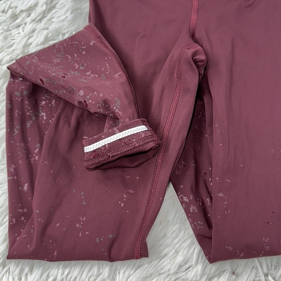 Lululemon Speed Wunder Mid-Rise Tight 28" *Speckle Shine Garnet / Garnet - Picture 3 of 6